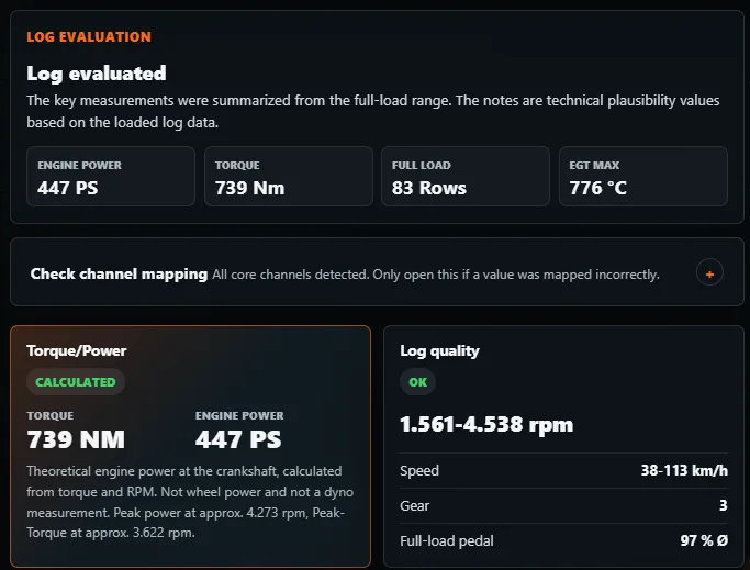 Real ECU Jobs Log Analyzer screenshot